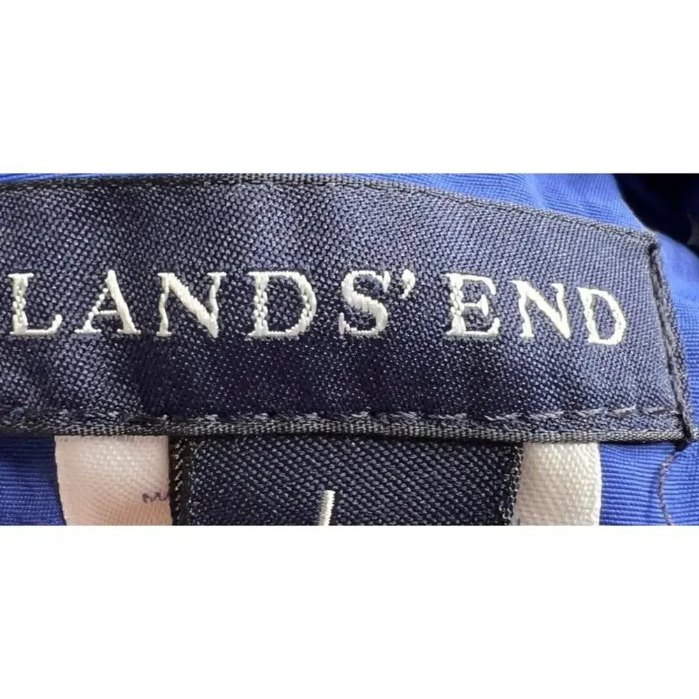 Lands’ End Mens Swim Trunks L 36-38 Royal Blue Mesh Lined Shorts